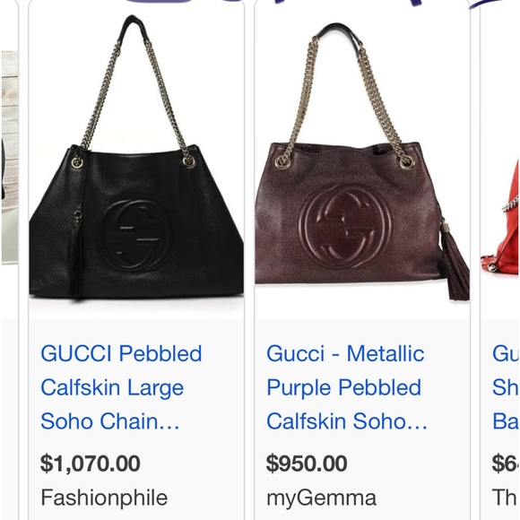 EUC Gucci Soho Tote (large) Rare - the size and color - Picture 7 of 7